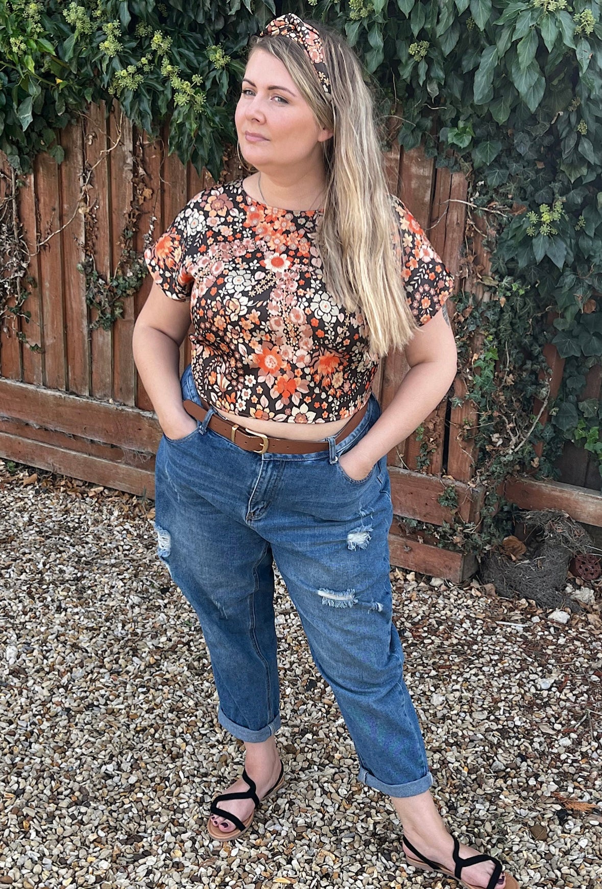 Reverse Top made from Vintage Textiles