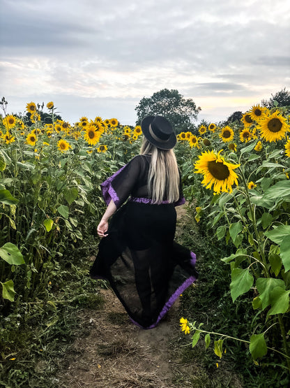 Purple & Black Goddess Dress